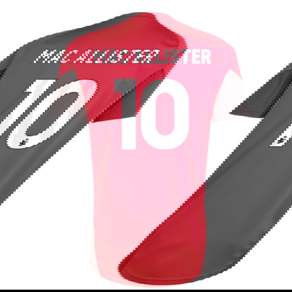 2025-2026 Liverpool Training Jersey (Strawberry Red) (Mac Allister 10)