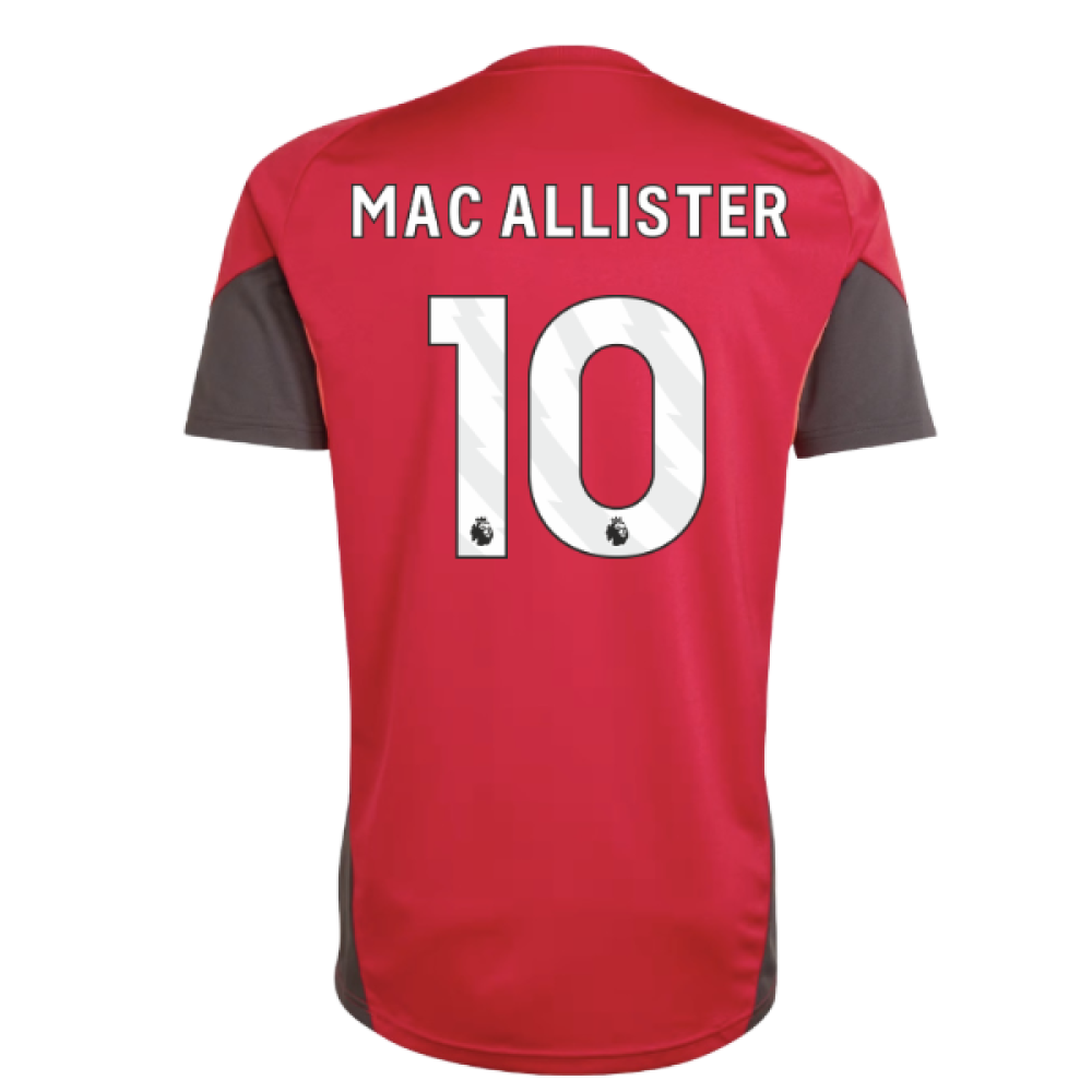 2025-2026 Liverpool Training Jersey (Strawberry Red) (Mac Allister 10)