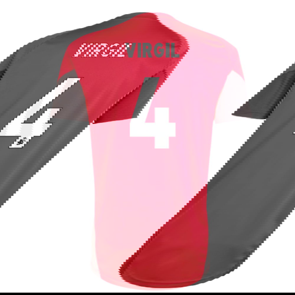 2025-2026 Liverpool Training Jersey (Strawberry Red) (Virgil 4)