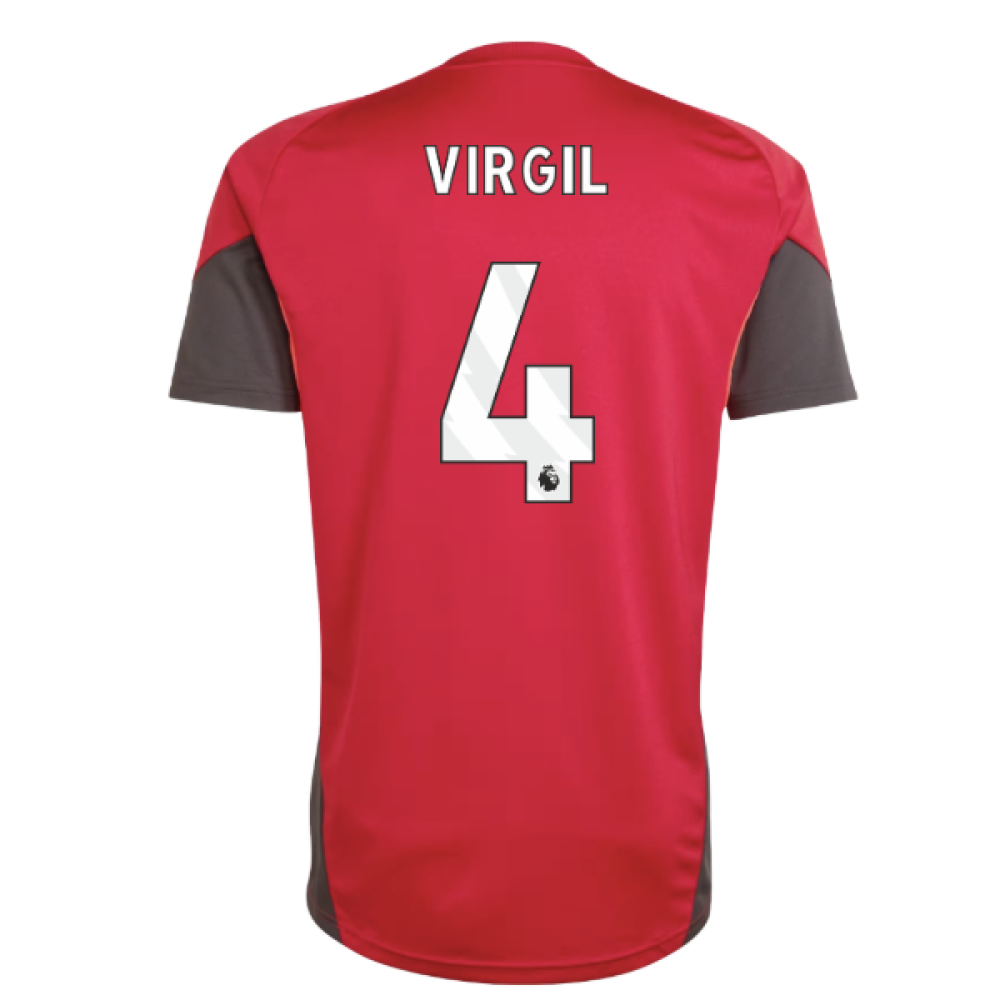 2025-2026 Liverpool Training Jersey (Strawberry Red) (Virgil 4)