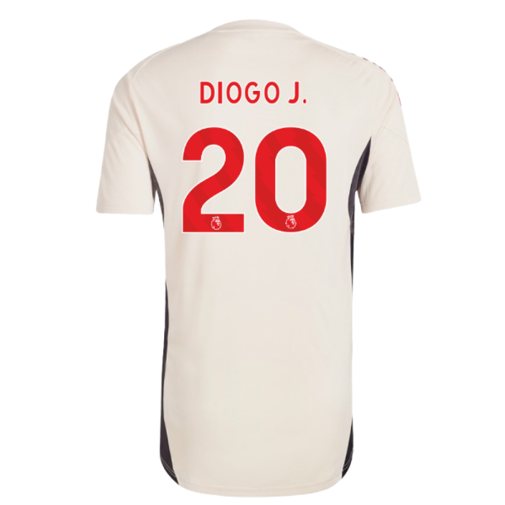 2025-2026 Liverpool Training Jersey (White) (Diogo J. 20)