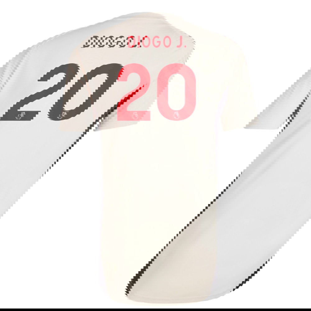 2025-2026 Liverpool Training Jersey (White) (Diogo J. 20)