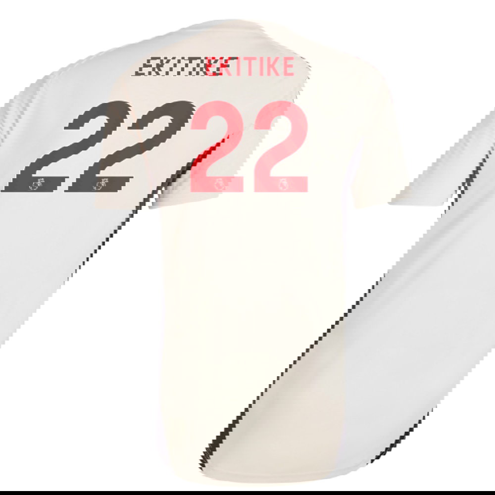 2025-2026 Liverpool Training Jersey (White) (Ekitike 22)