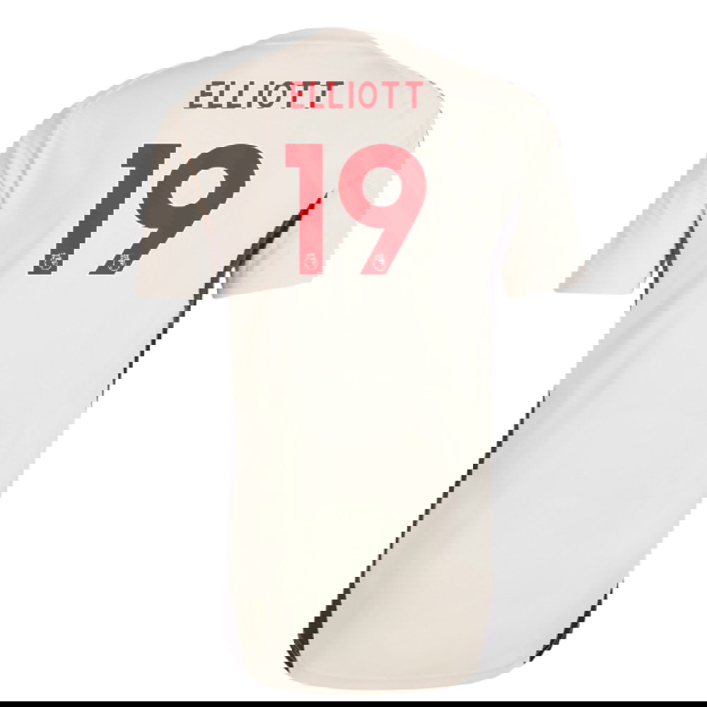 2025-2026 Liverpool Training Jersey (White) (Elliott 19)