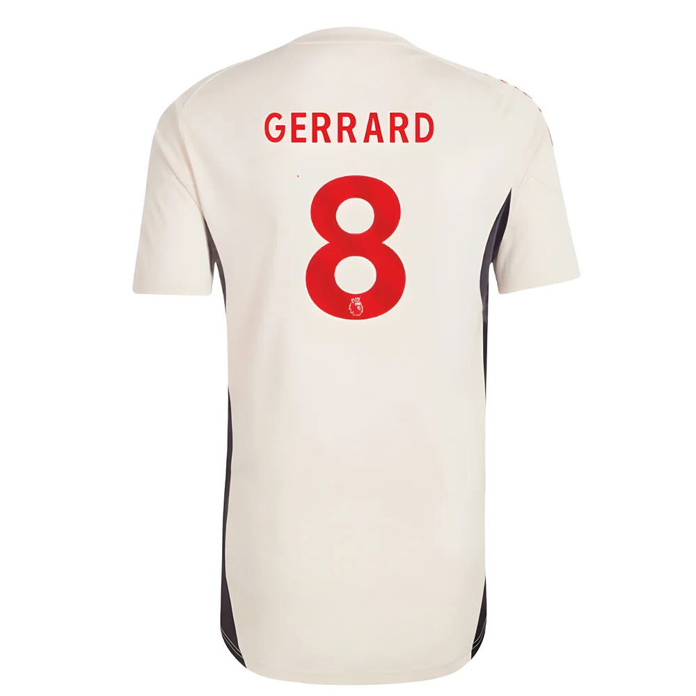 2025-2026 Liverpool Training Jersey (White) (Gerrard 8)