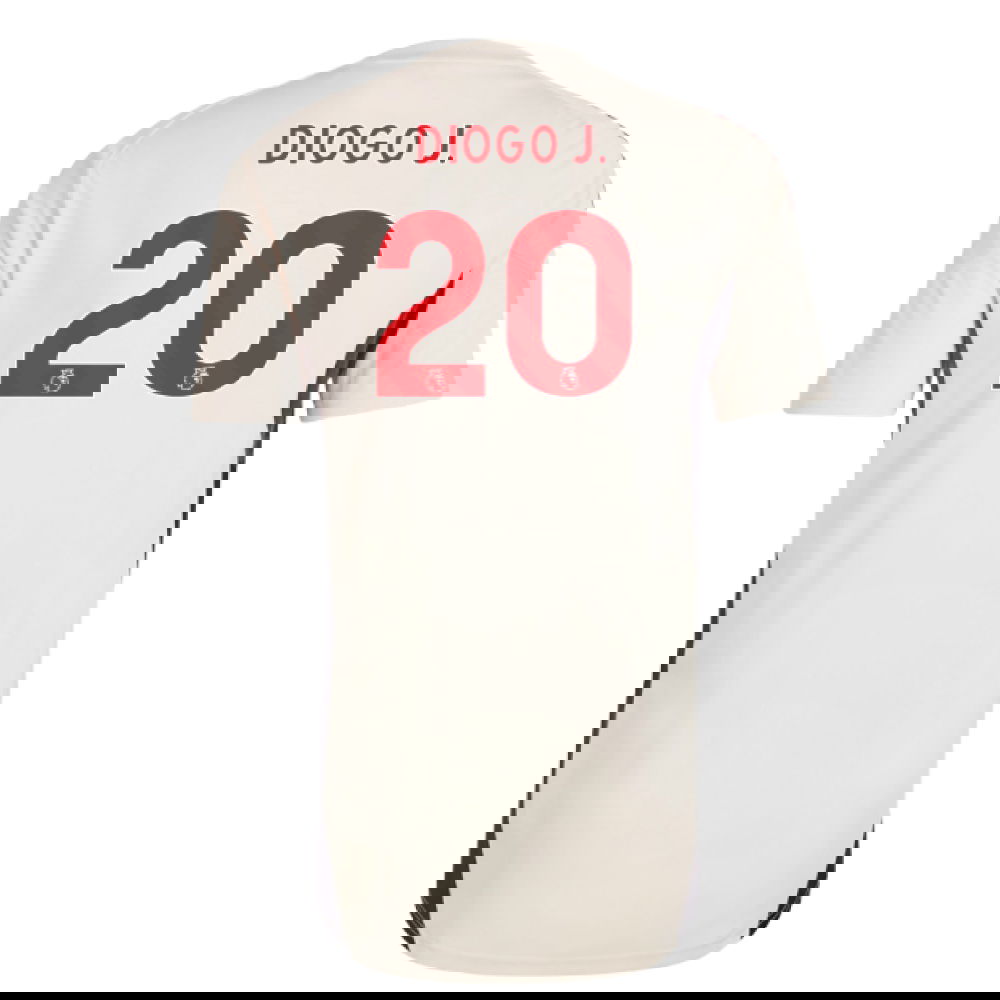 2025-2026 Liverpool Training Jersey (White) - Kids (Diogo J. 20)