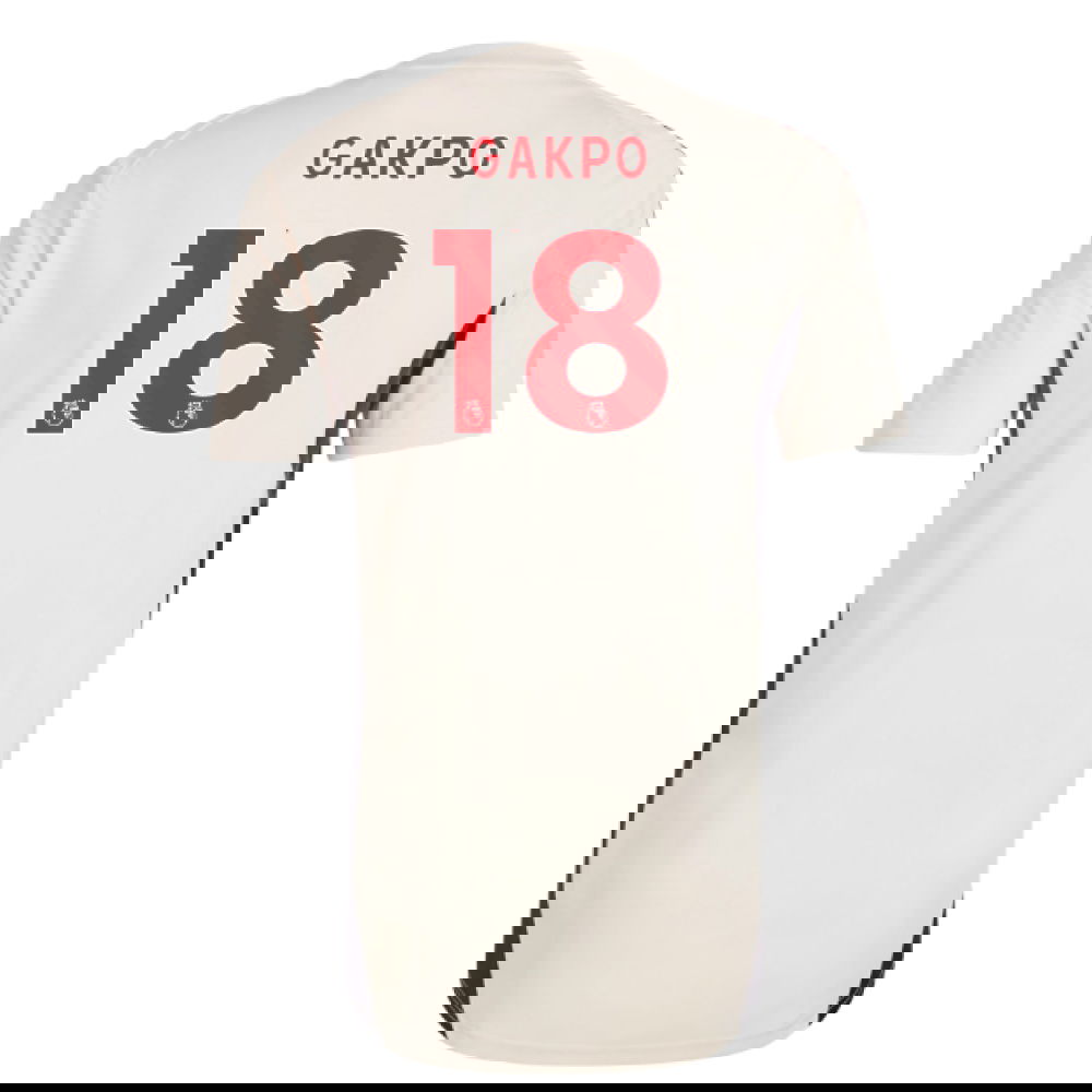 2025-2026 Liverpool Training Jersey (White) - Kids (Gakpo 18)