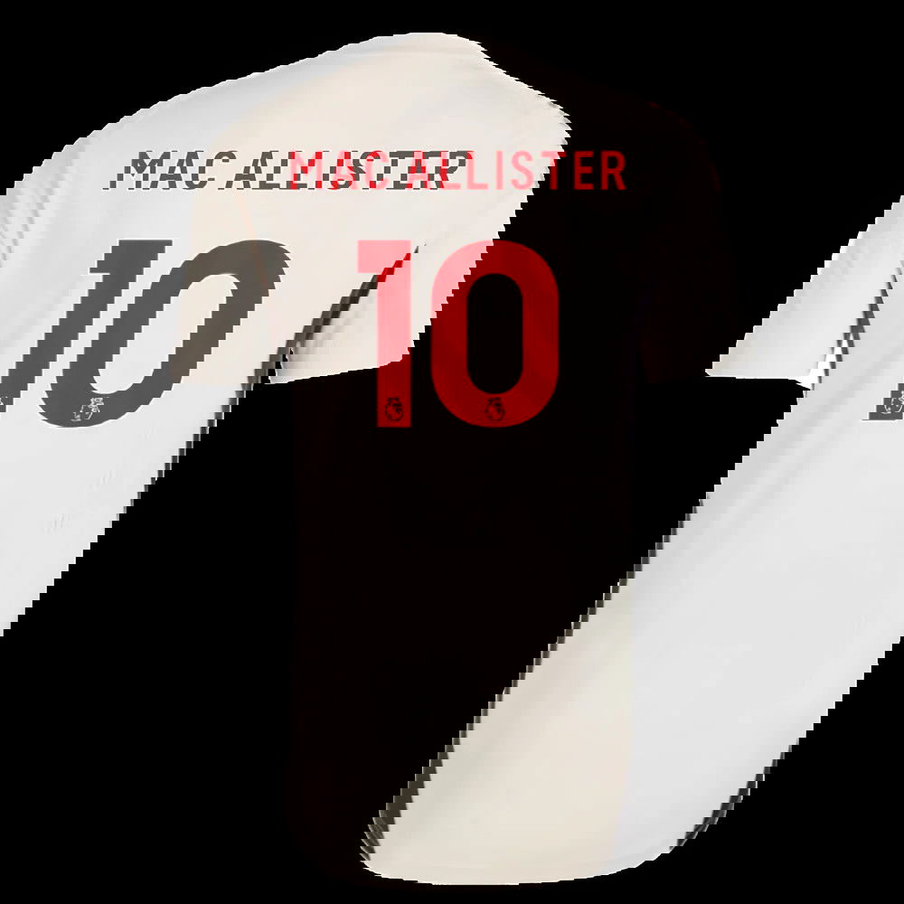 2025-2026 Liverpool Training Jersey (White) - Kids (Mac Allister 10)