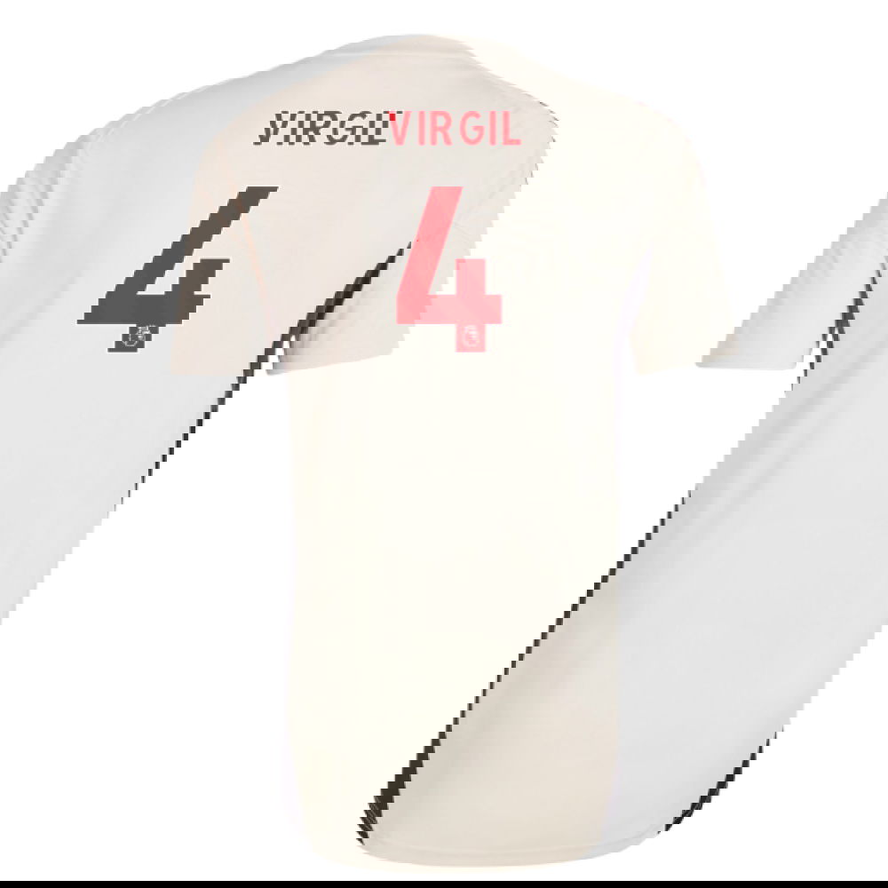 2025-2026 Liverpool Training Jersey (White) - Kids (Virgil 4)