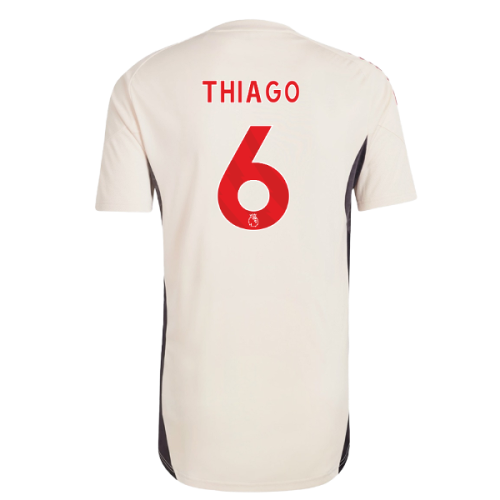 2025-2026 Liverpool Training Jersey (White) (Thiago 6)