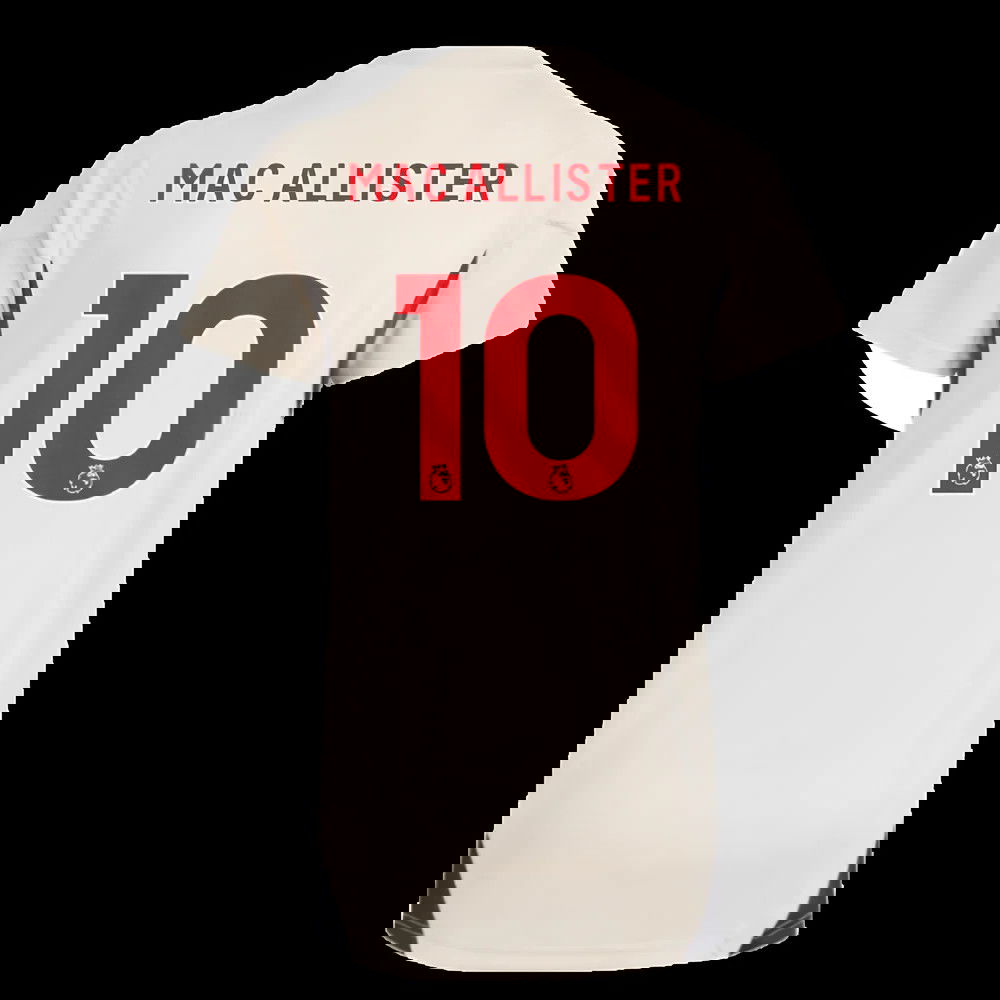 2025-2026 Liverpool Training Jersey (White) - Womens (Mac Allister 10)