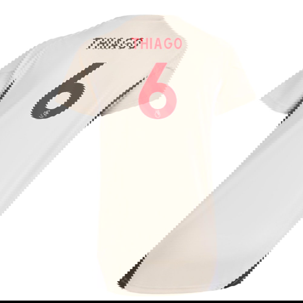 2025-2026 Liverpool Training Jersey (White) - Womens (Thiago 6)