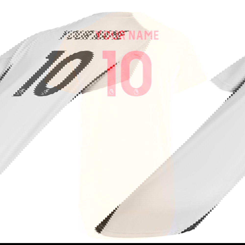 2025-2026 Liverpool Training Jersey (White) - Womens (Your Name)