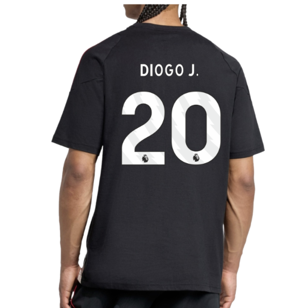 2025-2026 Liverpool Training Tee (Black) (Diogo J. 20)
