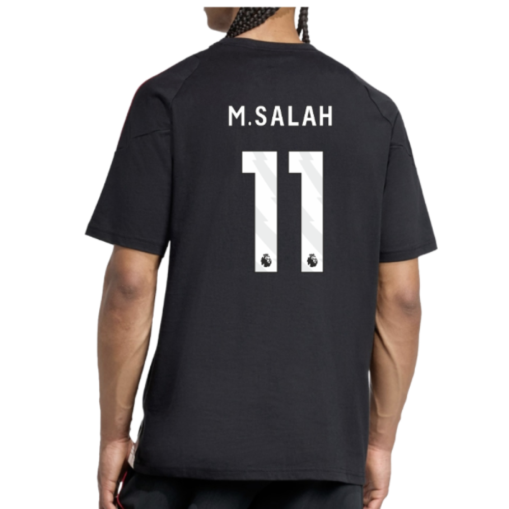 2025-2026 Liverpool Training Tee (Black) (M.Salah 11)