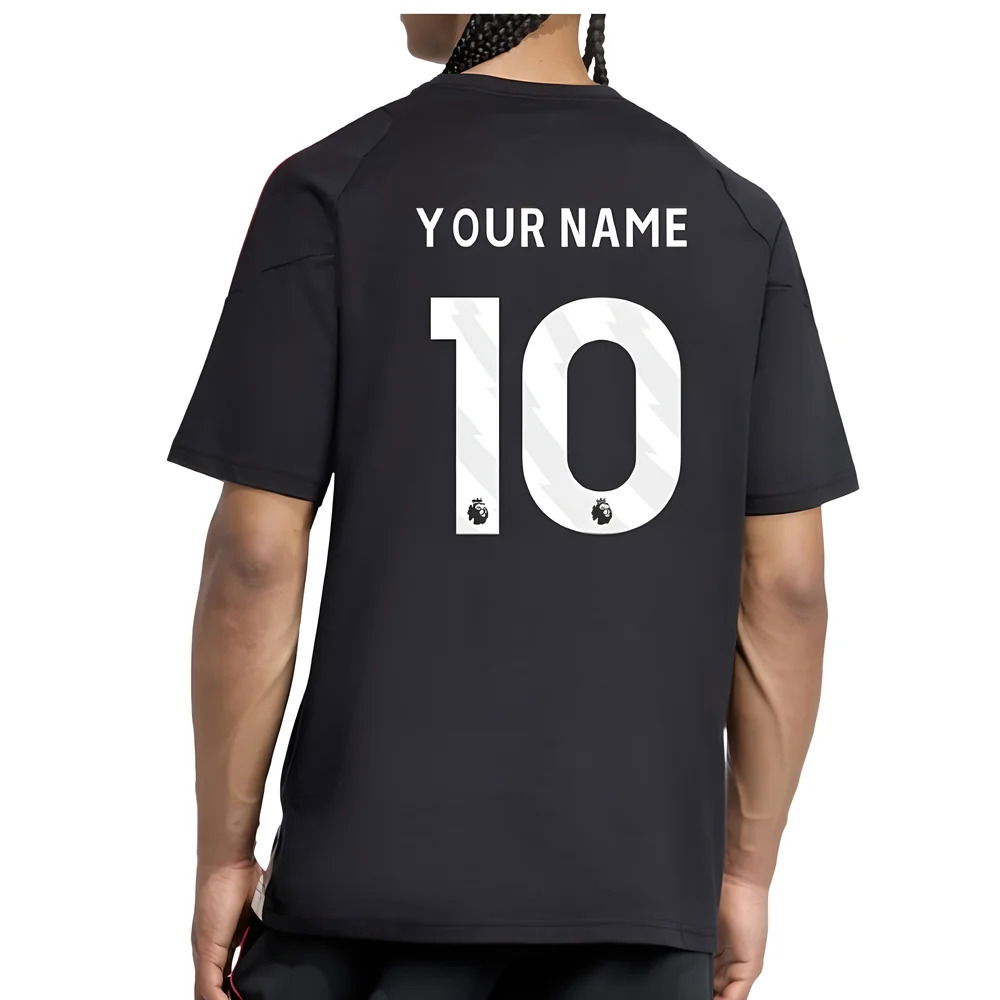 2025-2026 Liverpool Training Tee (Black) (Your Name)