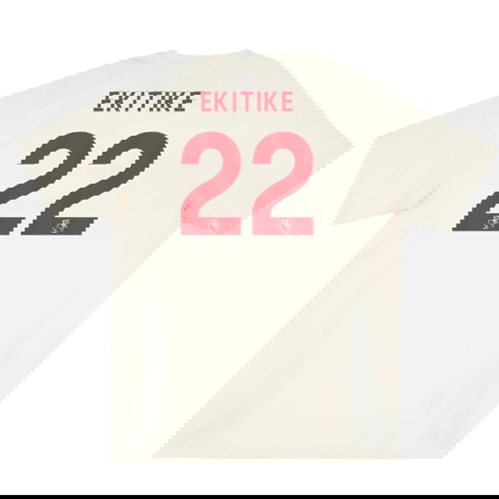 2025-2026 Liverpool Training Tee (White) (Ekitike 22)