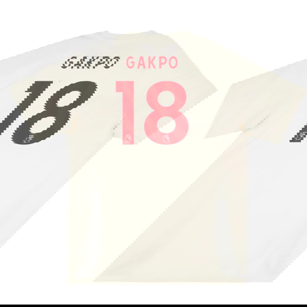 2025-2026 Liverpool Training Tee (White) (Gakpo 18)