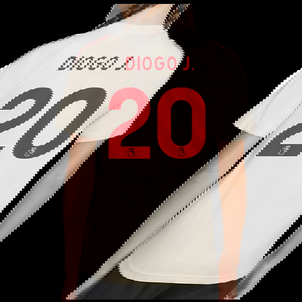 2025-2026 Liverpool Training Tee (White) - Kids (Diogo J. 20)