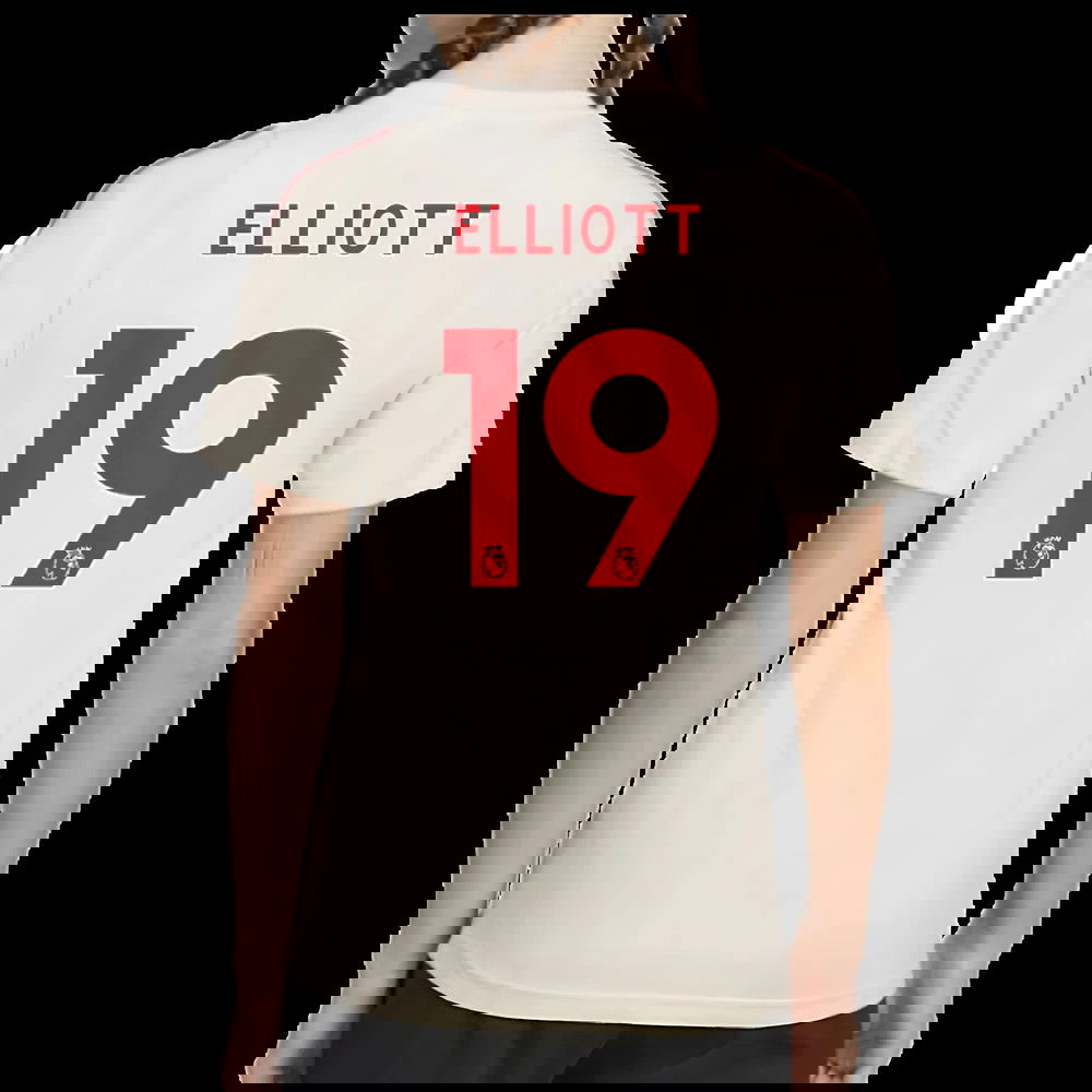 2025-2026 Liverpool Training Tee (White) - Kids (Elliott 19)