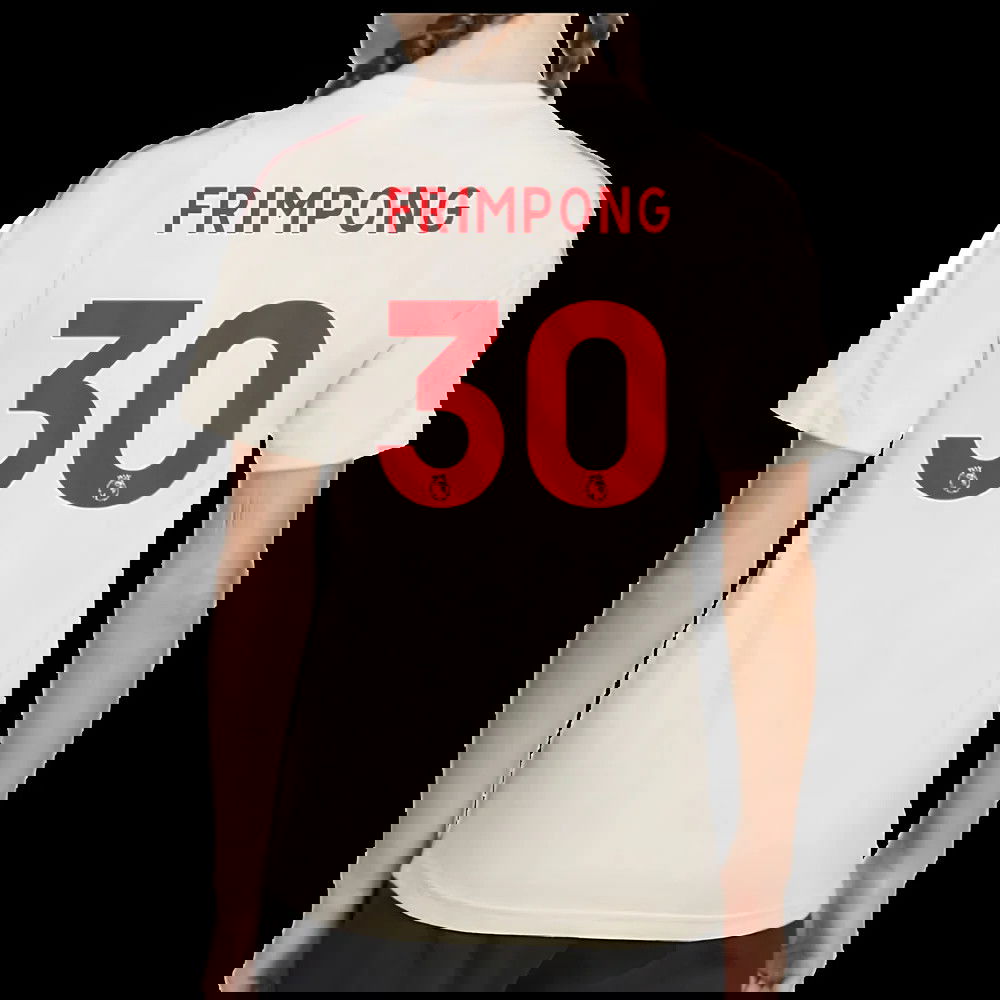 2025-2026 Liverpool Training Tee (White) - Kids (Frimpong 30)