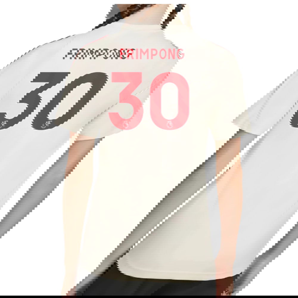 2025-2026 Liverpool Training Tee (White) - Kids (Frimpong 30)