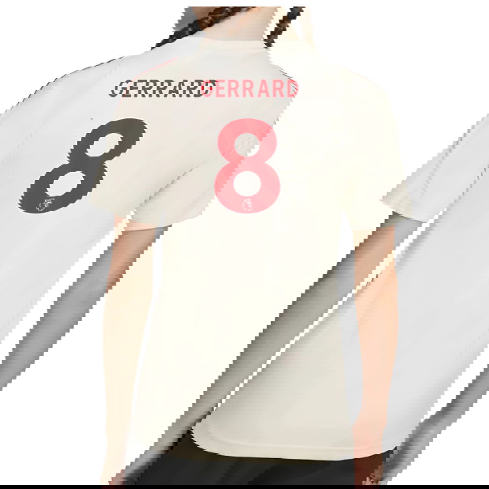 2025-2026 Liverpool Training Tee (White) - Kids (Gerrard 8)