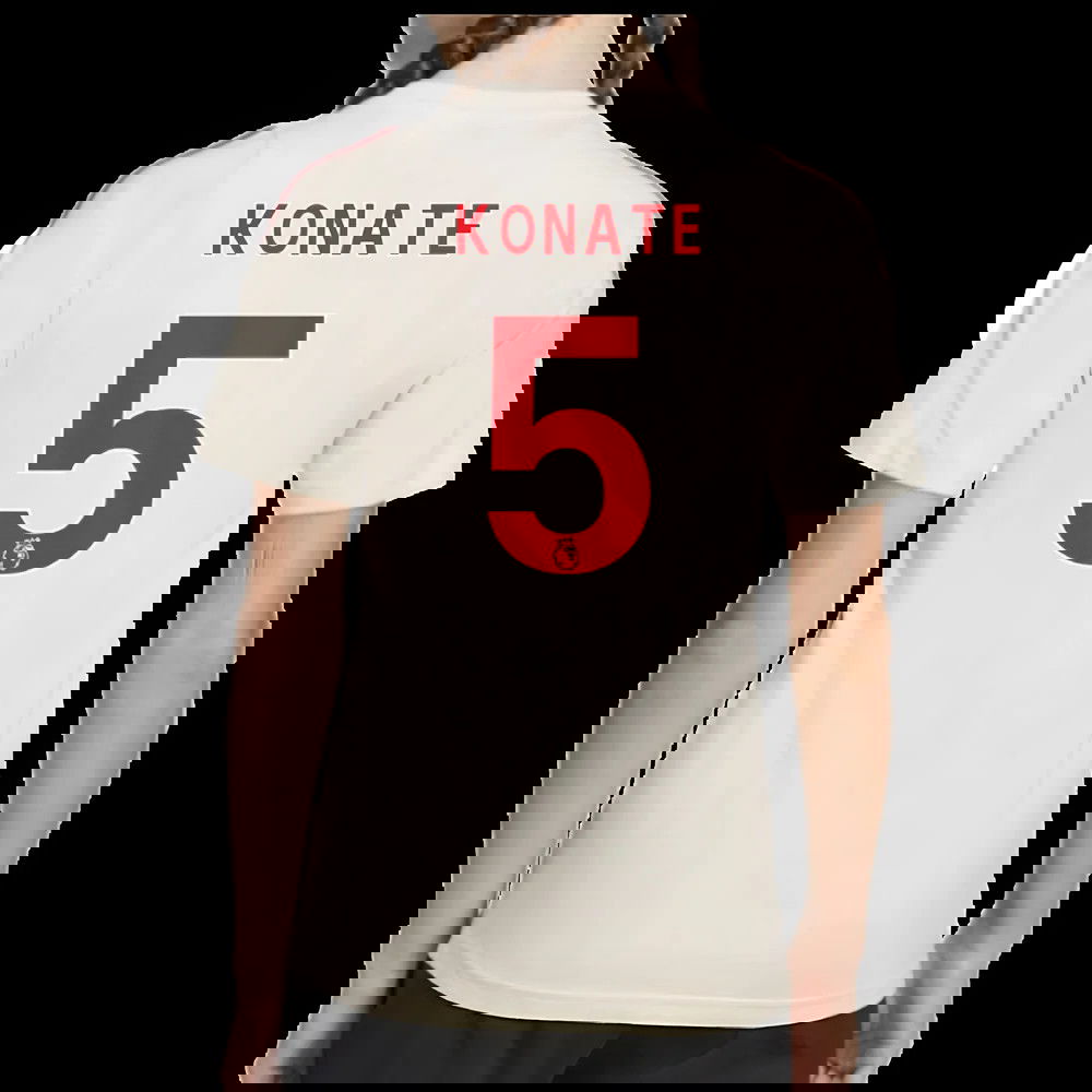2025-2026 Liverpool Training Tee (White) - Kids (Konate 5)