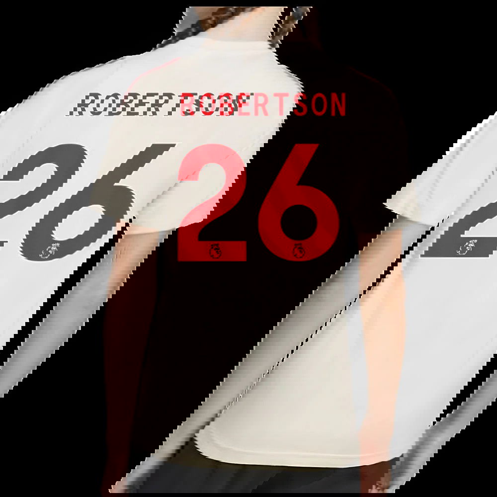 2025-2026 Liverpool Training Tee (White) - Kids (Robertson 26)