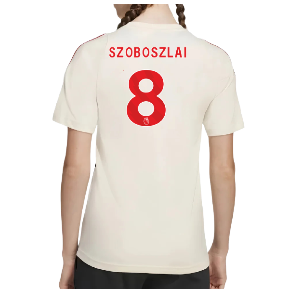 2025-2026 Liverpool Training Tee (White) - Kids (Szoboszlai 8)