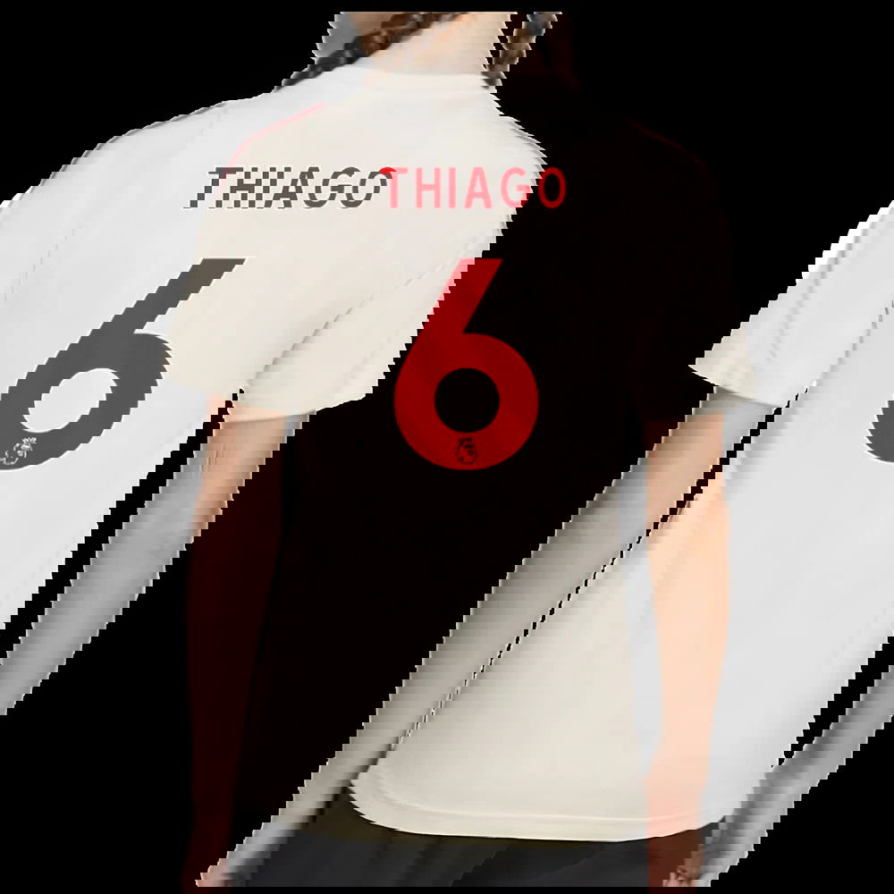 2025-2026 Liverpool Training Tee (White) - Kids (Thiago 6)