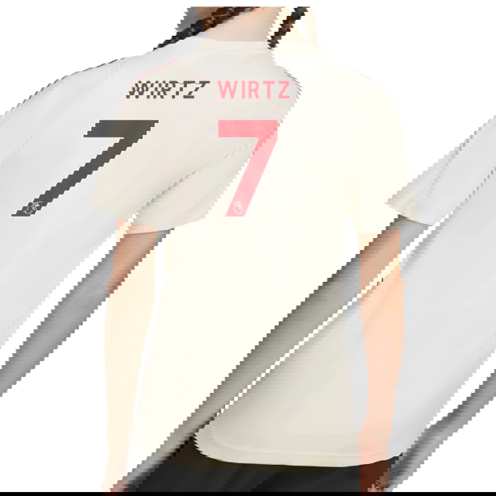 2025-2026 Liverpool Training Tee (White) - Kids (Wirtz 7)