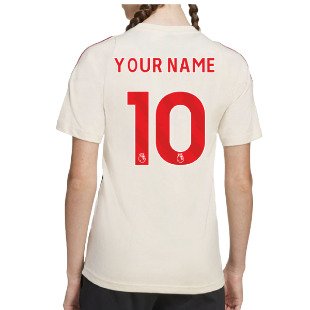 2025-2026 Liverpool Training Tee (White) - Kids (Your Name)