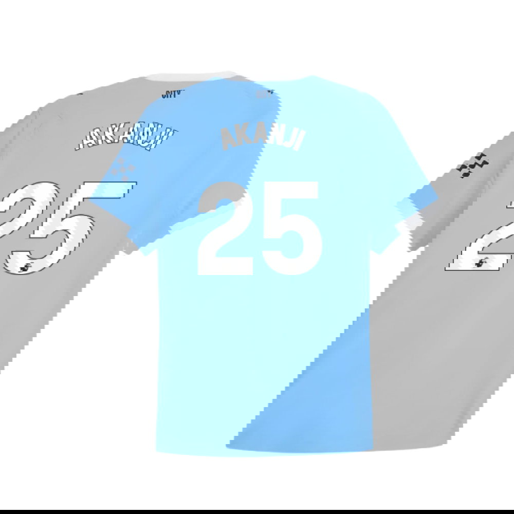 2025-2026 Man City Authentic Home Shirt (Akanji 25)