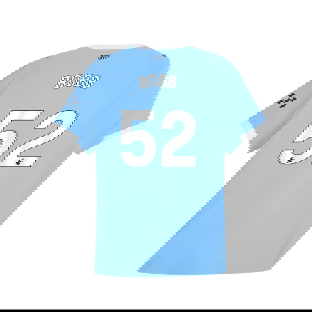 2025-2026 Man City Authentic Home Shirt (Bobb 52)