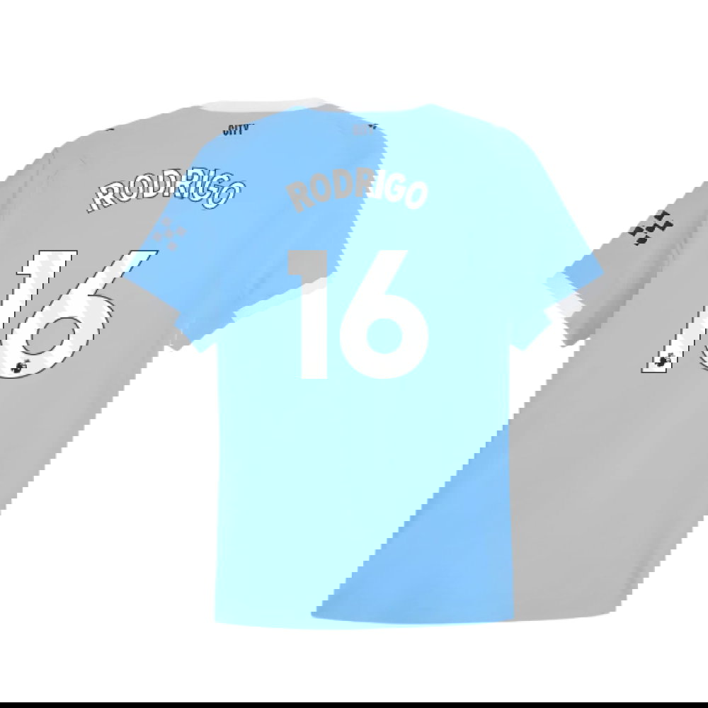 2025-2026 Man City Authentic Home Shirt (Rodrigo 16)