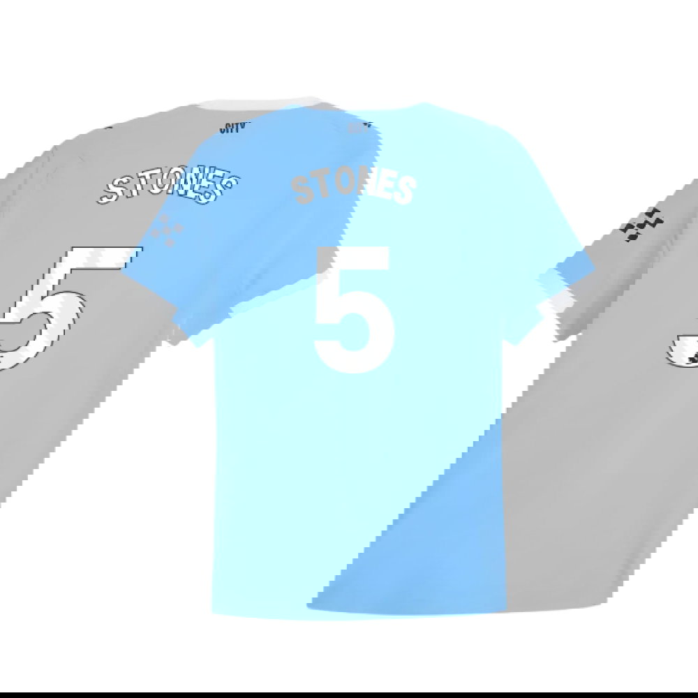 2025-2026 Man City Authentic Home Shirt (Stones 5)