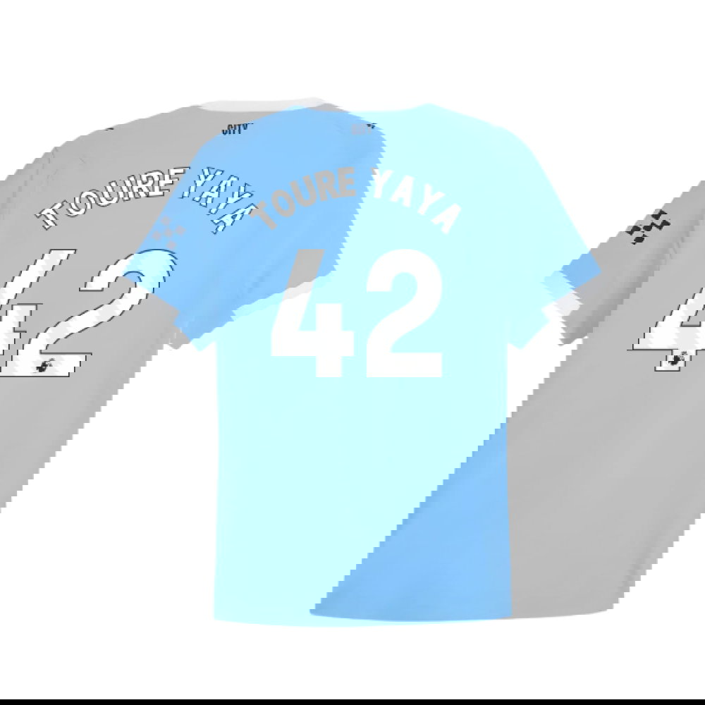 2025-2026 Man City Authentic Home Shirt (Toure Yaya 42)
