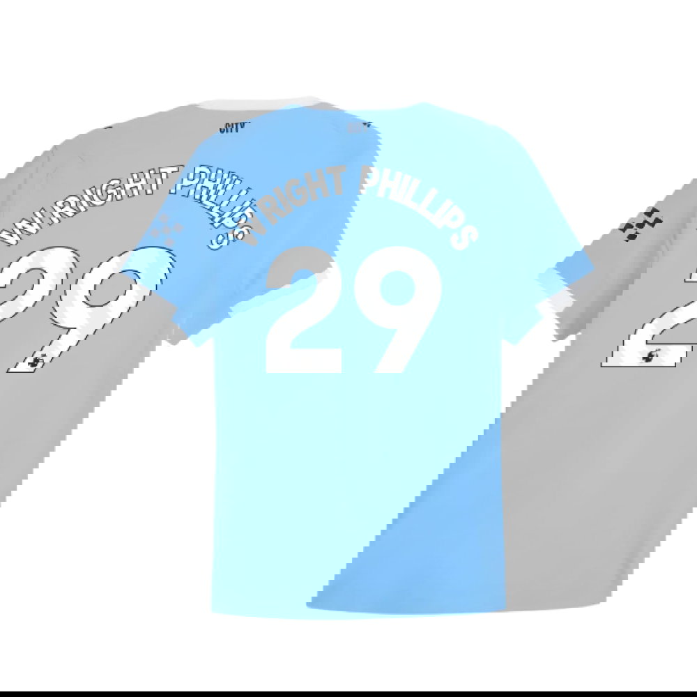 2025-2026 Man City Authentic Home Shirt (Wright Phillips 29)