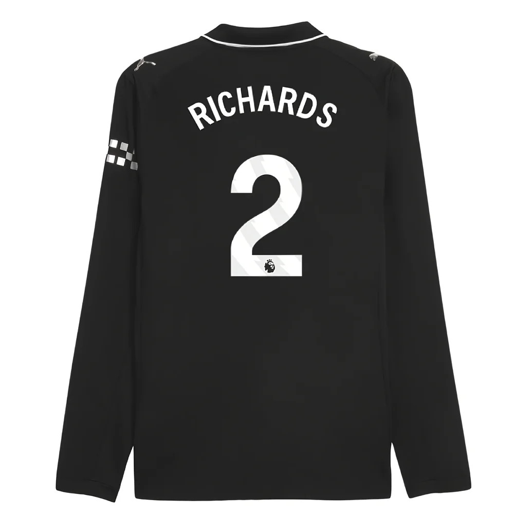 2025-2026 Man City Authentic Long Sleeve Away Shirt (Richards 2)