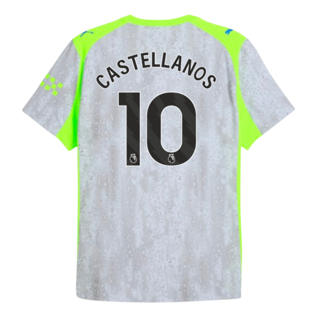 2025-2026 Man City Authentic Third Shirt (Castellanos 10)