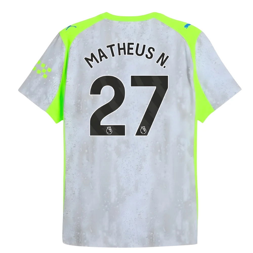 2025-2026 Man City Authentic Third Shirt (Matheus N. 27)