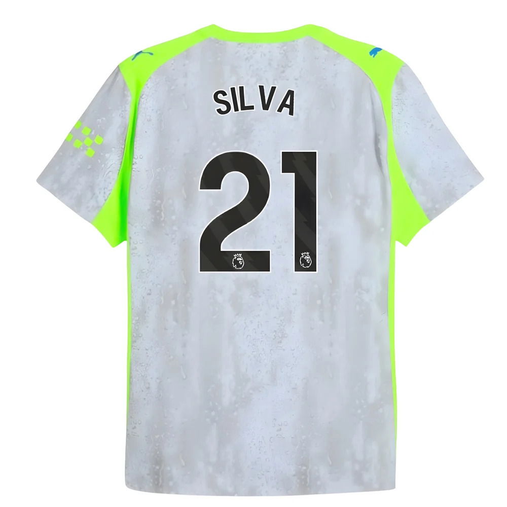 2025-2026 Man City Authentic Third Shirt (Silva 21)