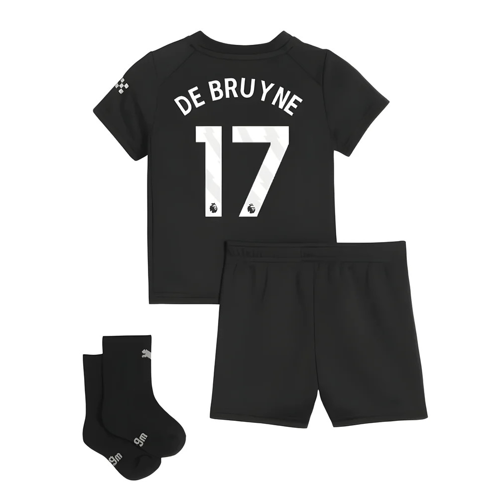 2025-2026 Man City Away Baby Kit (De Bruyne 17)