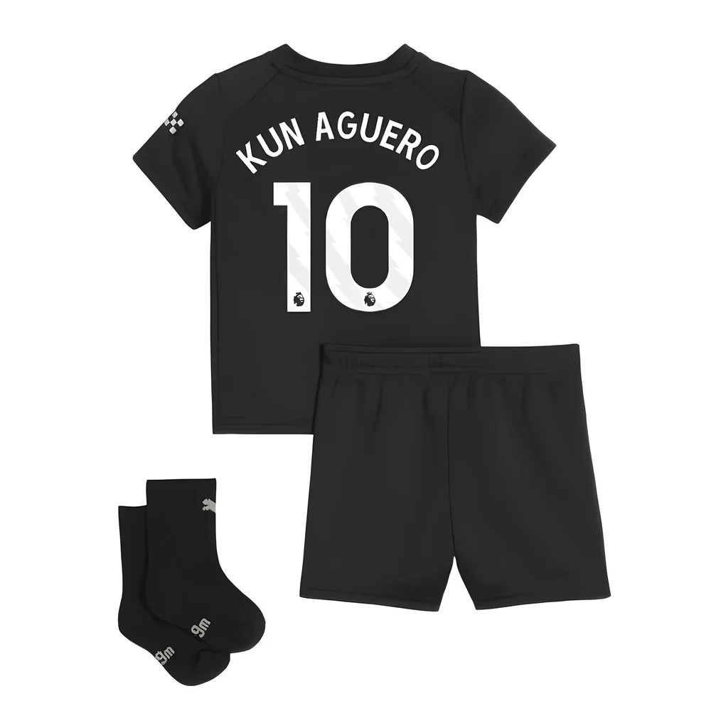 2025-2026 Man City Away Baby Kit (Kun Aguero 10)