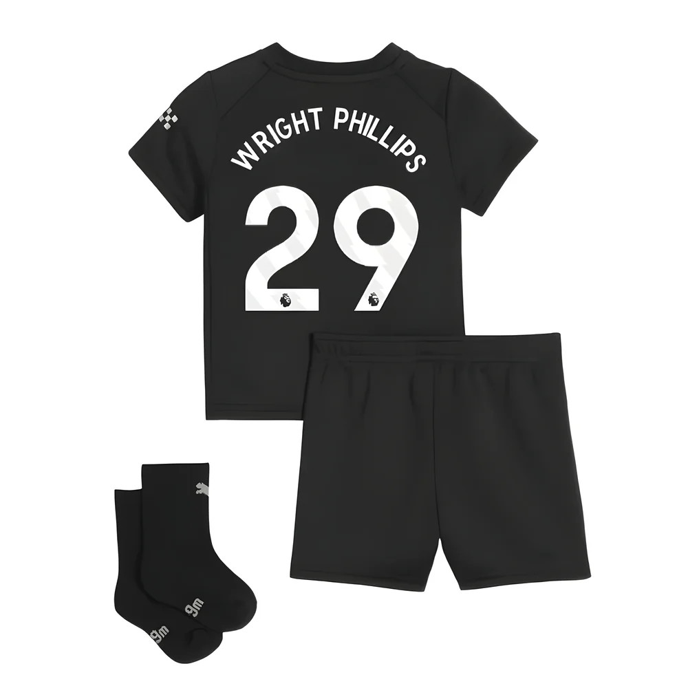 2025-2026 Man City Away Baby Kit (Wright Phillips 29)