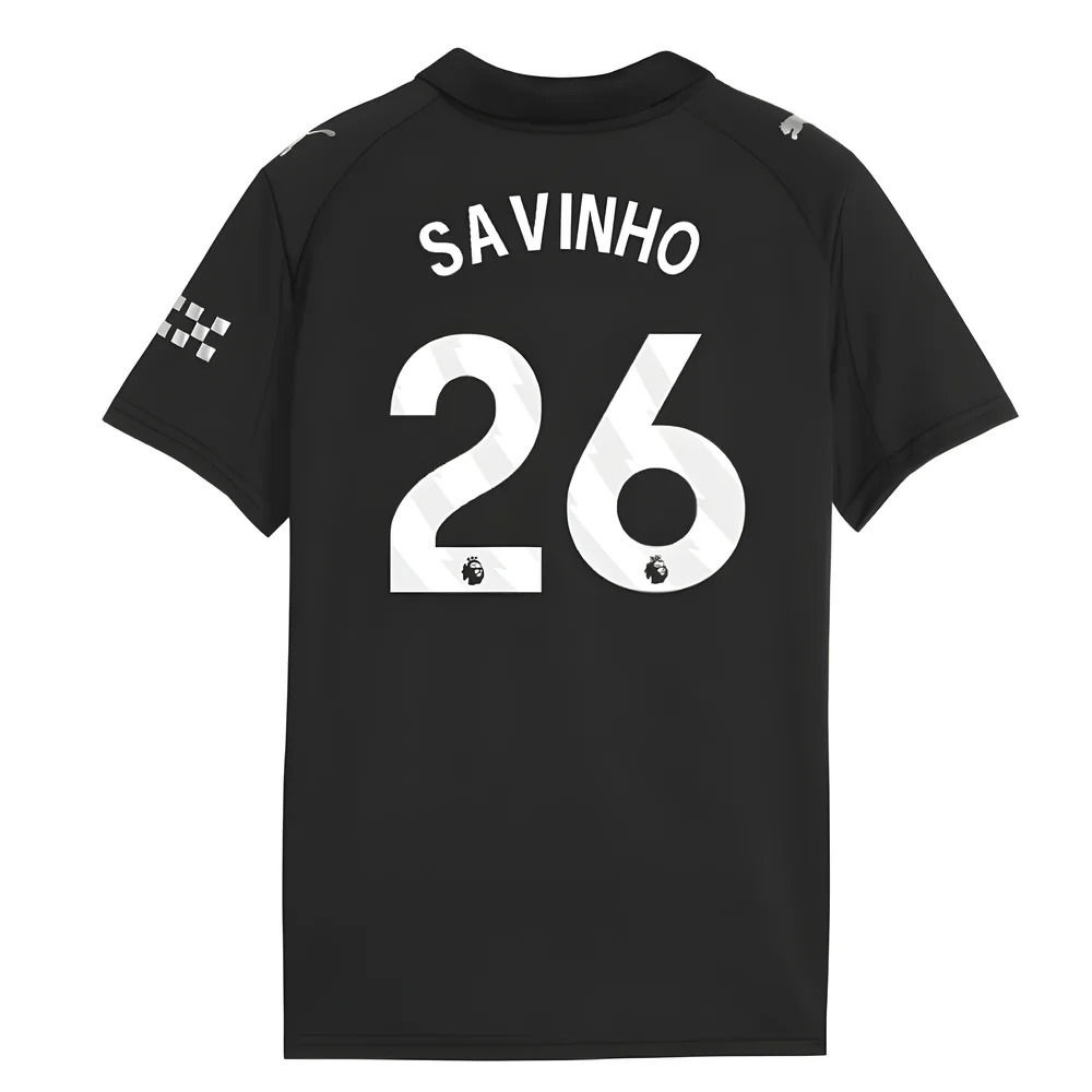 2025-2026 Man City Away Shirt (Kids) (Savinho 26)