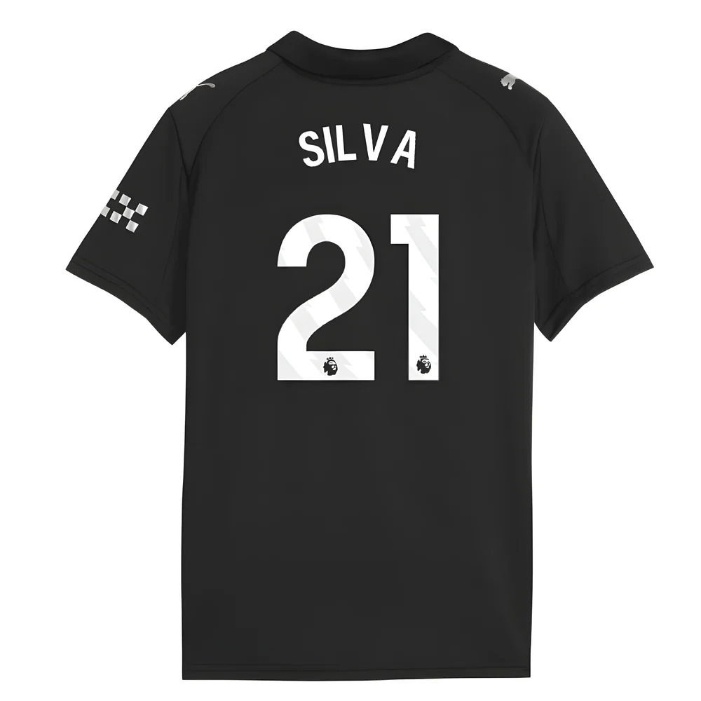 2025-2026 Man City Away Shirt (Kids) (Silva 21)