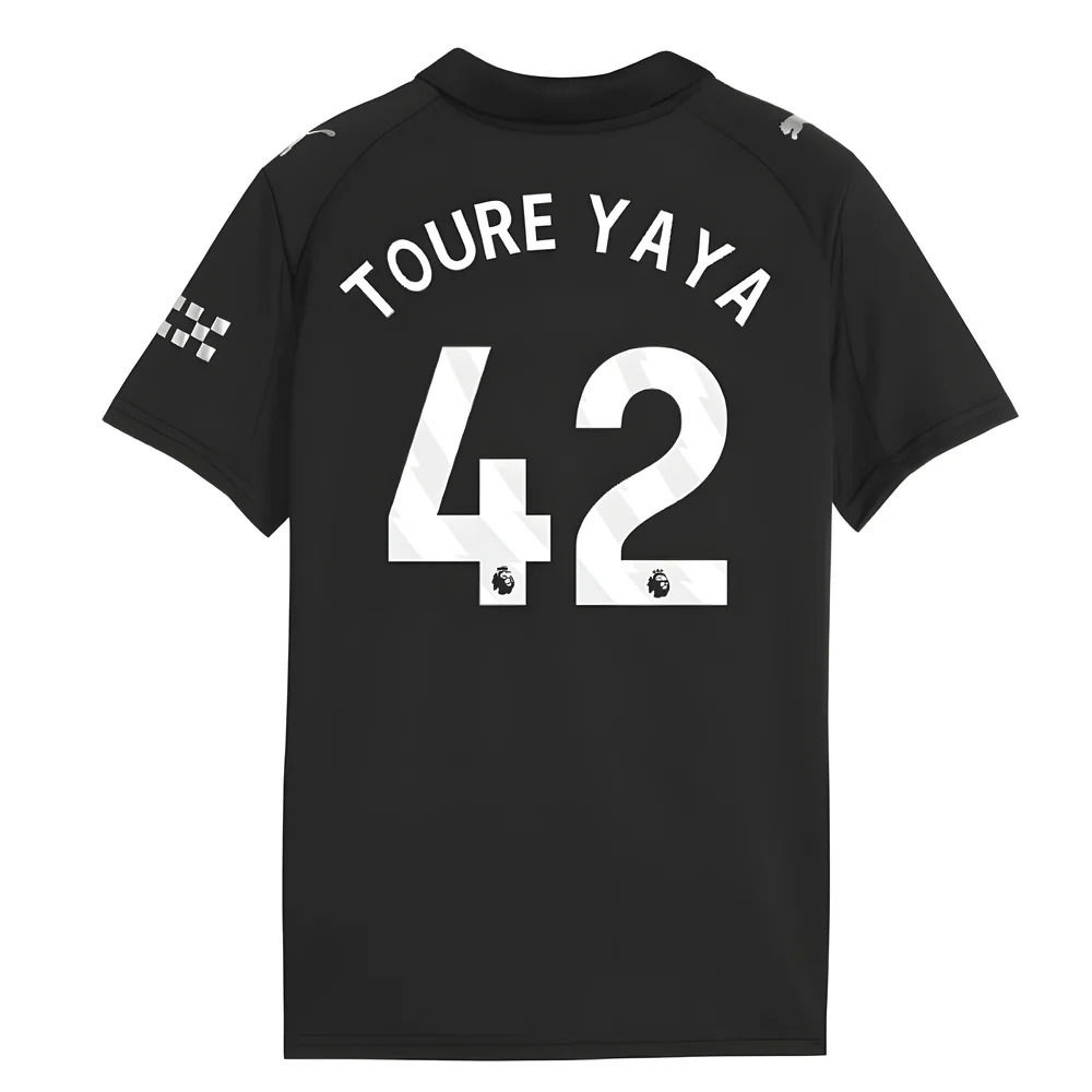 2025-2026 Man City Away Shirt (Kids) (Toure Yaya 42)