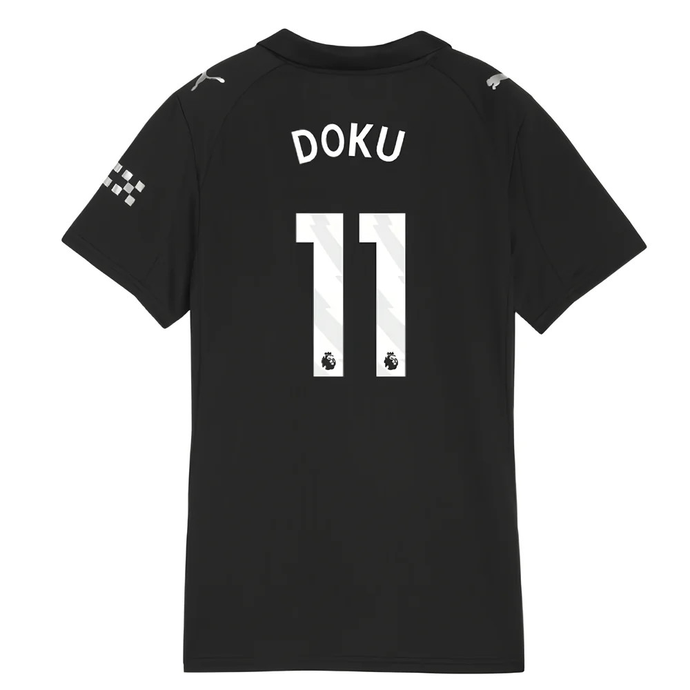 2025-2026 Man City Away Shirt (Womens) (Doku 11)